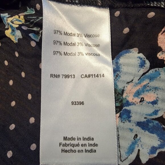 NWT Motherhood Maternity Top Floral Sleeveless‎ Belted Shirt Sz M NEW - Picture 10 of 10